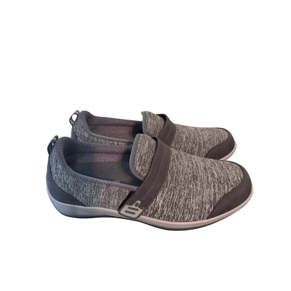 Orthofeet Shoes Women's 9.5D Wide Quincy Slip On Comfort Heather Gray c
